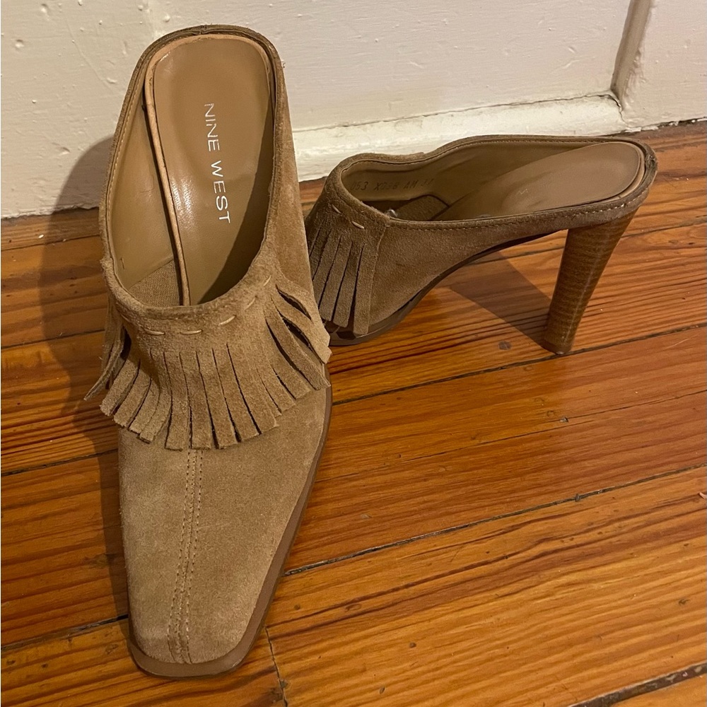 ***Sale***Nine West Fringed Mules